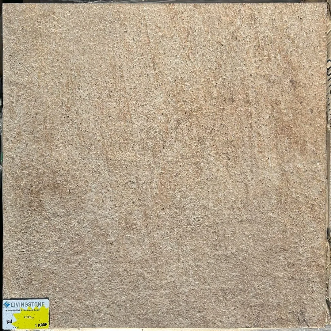 Keramische buitentegel - 60x60x2 - BL Stonequartz Bergen -1 koop - 9.36m2