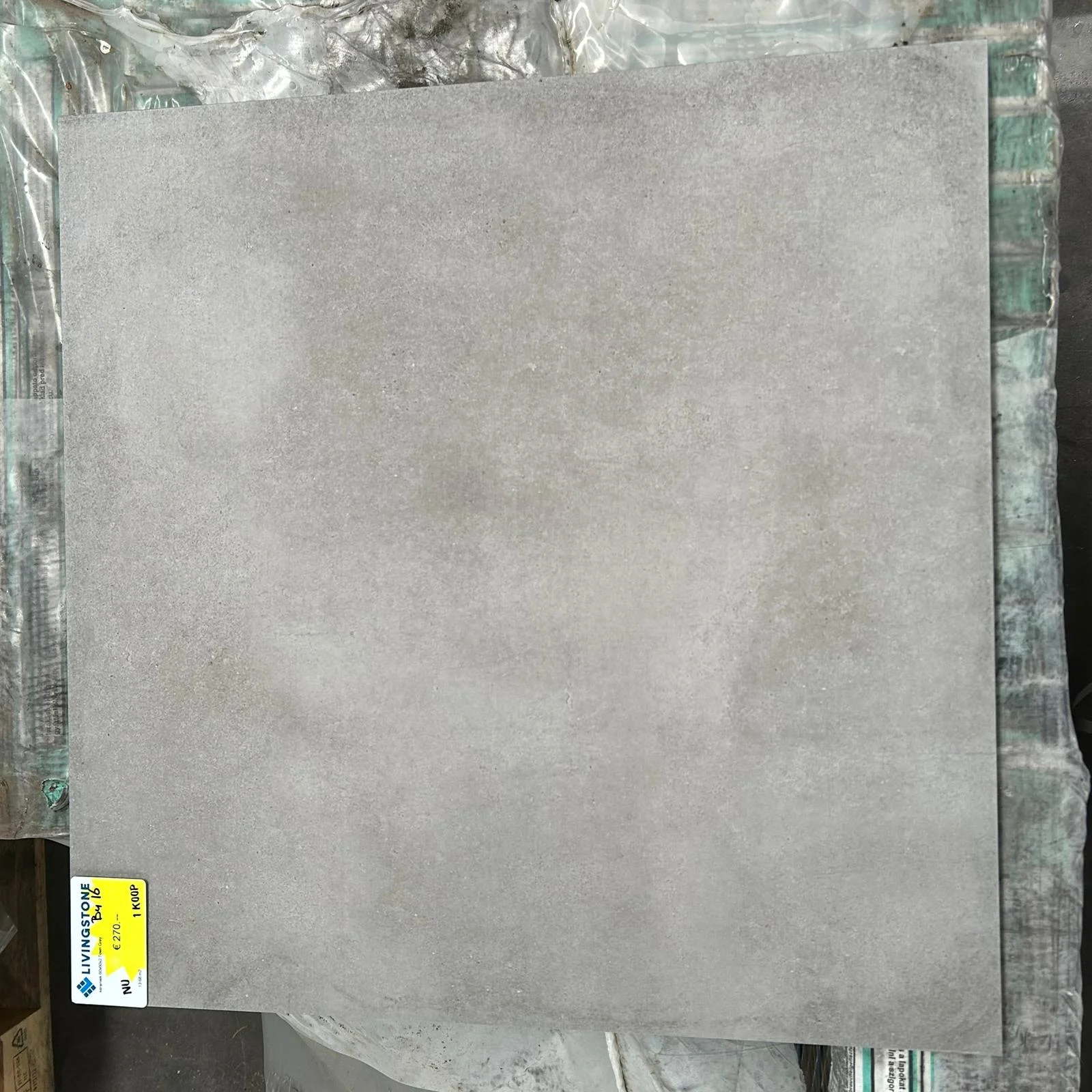 Keramische buitentegel - 60x60x2 - Town grey - 1 koop - 13,68 m2