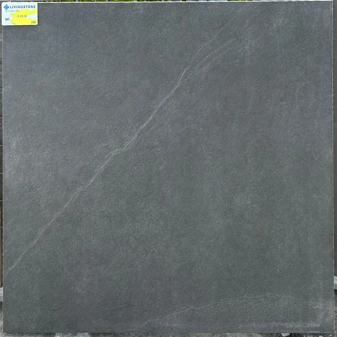 Keramische buitentegel - 80x80x3 - antraciet